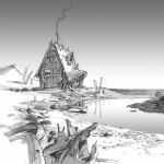 'Deathly Hallows: Part 1' concept art by Andrew Williamson