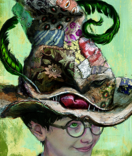 "The only other illustration that was relatively straightforward was the Sorting Hat. Illustrations that come a little easier tend to have a freshness about them, and I think those two feel a little bit looser than others in the book."